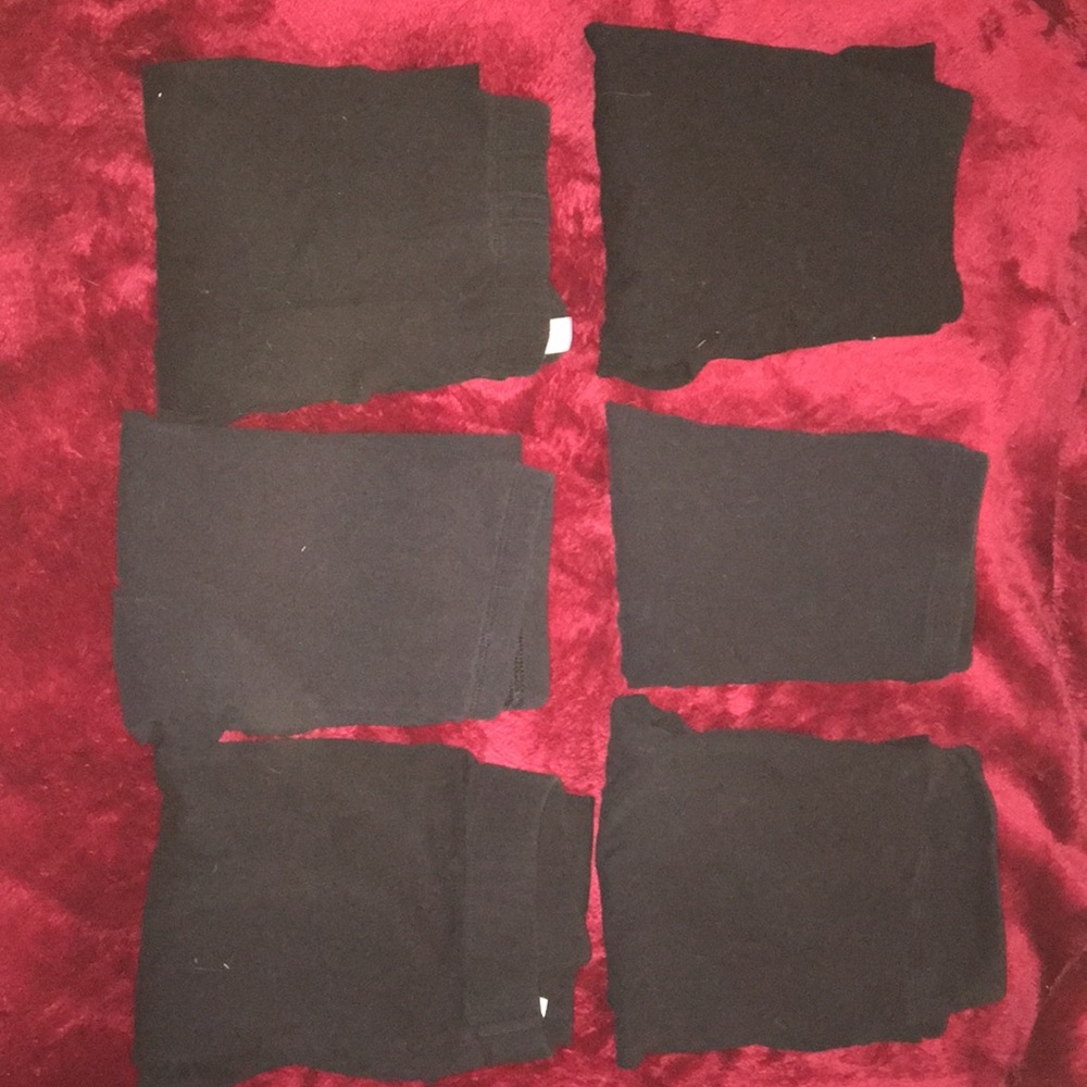 6 pairs black leggings 2 charlotte russe 1 aero
